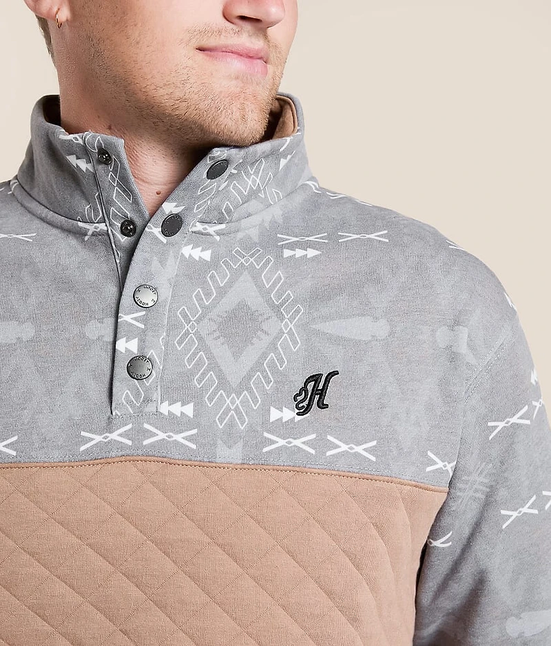 Stevie Quilted Henley Pullover