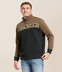 Stevie Quilted Quarter Snap Pullover