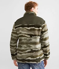 Sherpa Fleece Quarter Snap Pullover