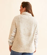 Pieced Aztec Fleece Pullover