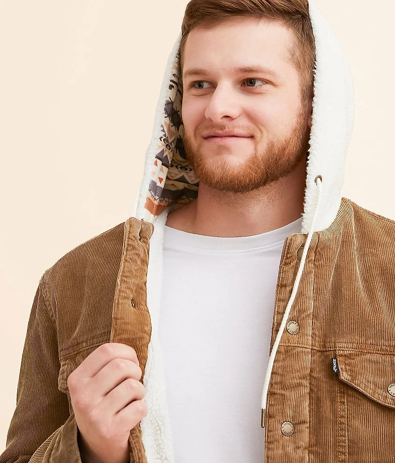 Hooded Corduroy Jacket