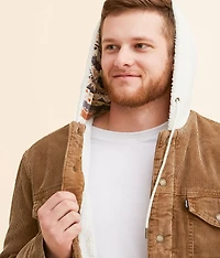 Hooded Corduroy Jacket