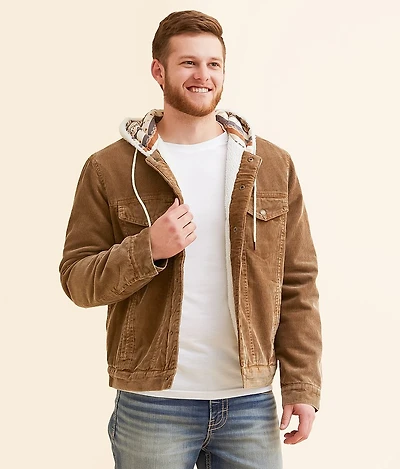 Hooded Corduroy Jacket