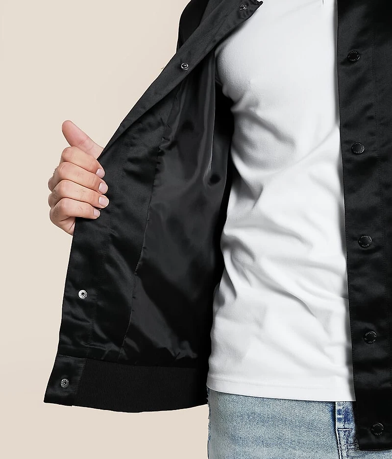Big Sky Satin Bomber Jacket