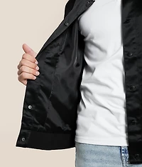 Big Sky Satin Bomber Jacket