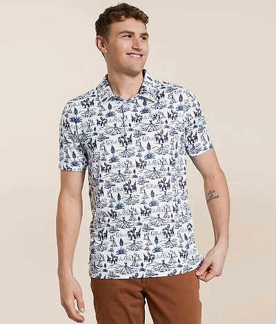 The Weekender Cowboy Golf Performance Polo