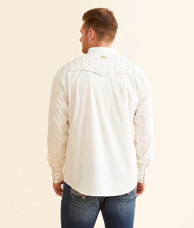 Dos Sol Western Striped Performance Stretch Shirt
