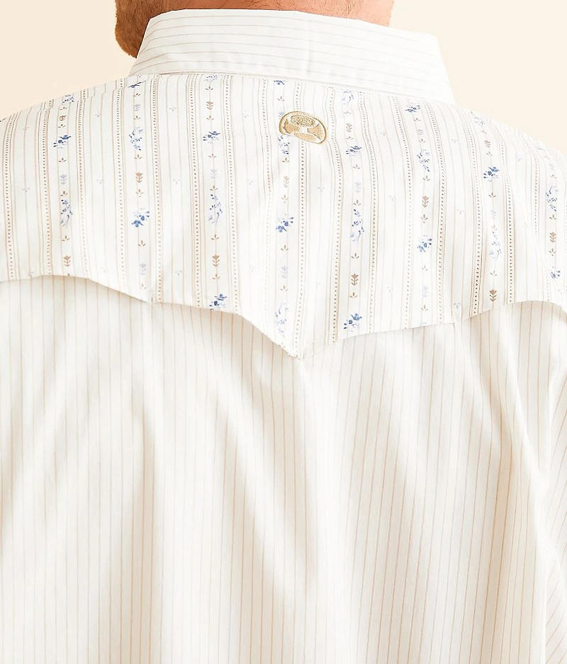 Dos Sol Western Striped Performance Stretch Shirt
