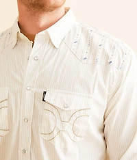 Dos Sol Western Striped Performance Stretch Shirt