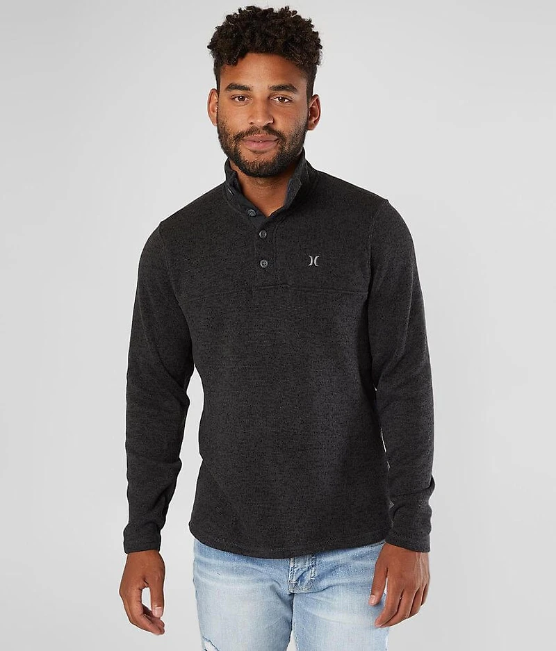 Quest Mock Neck Henley Pullover
