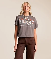 AC/DC Cropped Band T-Shirt