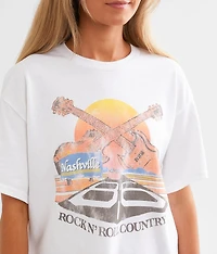 Rock N' Roll Cropped T-Shirt