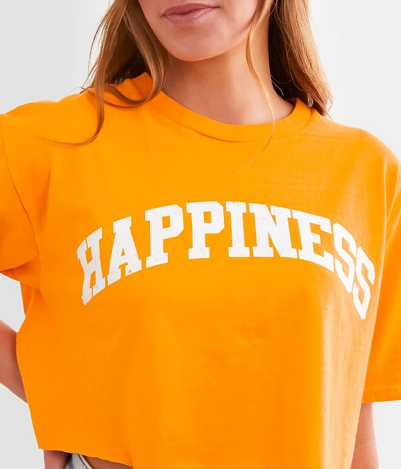 Happiness Cropped T-Shirt