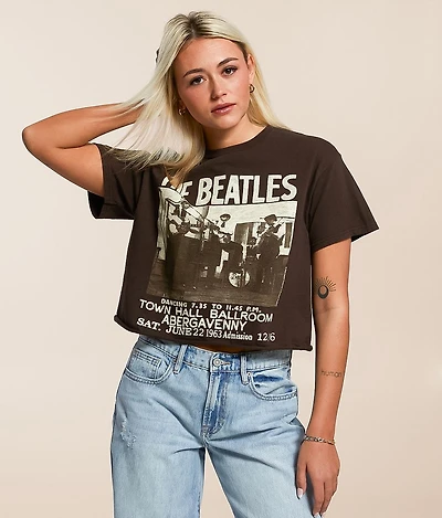 The Beatles Cropped Band T-Shirt