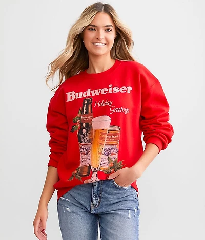 Budweiser Holiday Oversized Pullover