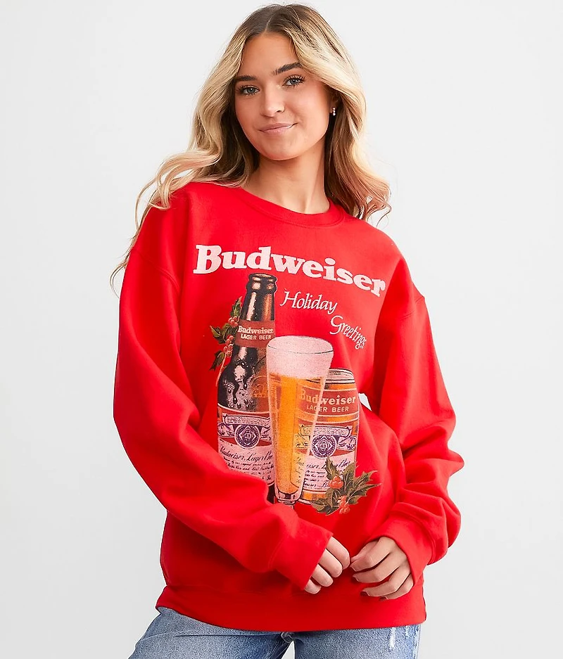 Budweiser Holiday Oversized Pullover