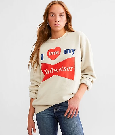 I Love My Budweiser Pullover