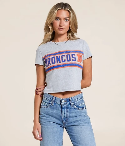 Junkfood Denver Broncos Sideline Baby Cropped T-Shirt
