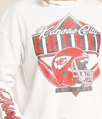 Kansas City Chiefs Helmet Cropped Pullover