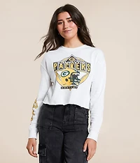 Green Bay Packers Helmet Cropped Pullover