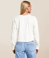 Denver Broncos Helmet Cropped Pullover