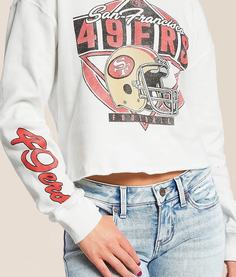San Francisco 49ers Helmet Cropped Pullover