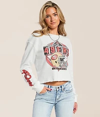 Junkfood San Francisco 49ers Helmet Cropped Pullover