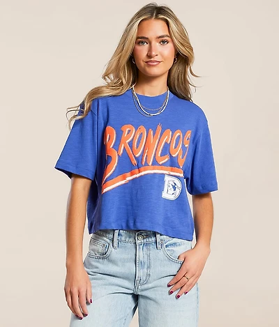 Junkfood Denver Broncos Thrill Cropped T-Shirt