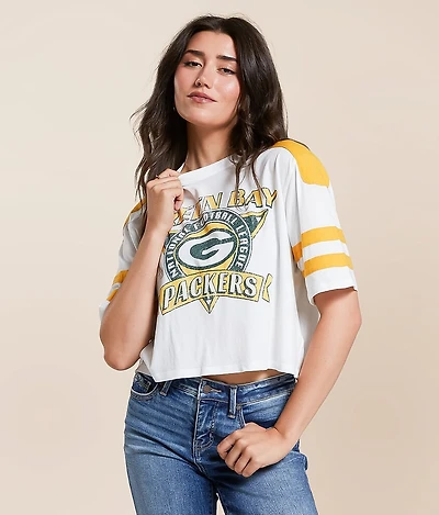 Junkfood Green Bay Packers Cropped T-Shirt