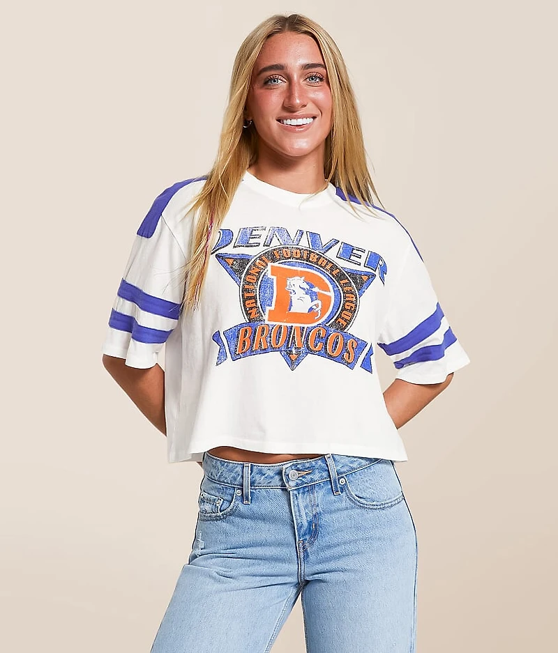 Junkfood Denver Broncos Cropped T-Shirt