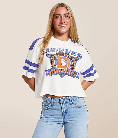Junkfood Denver Broncos Cropped T-Shirt
