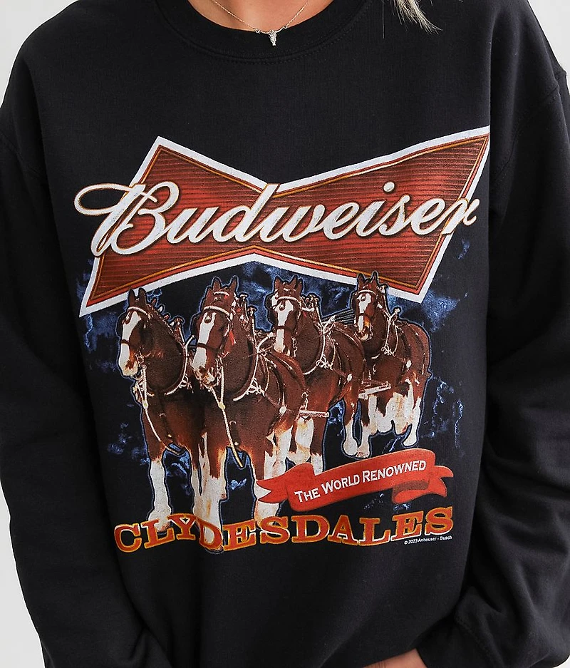 Budweiser Clydesdale Oversized Pullover