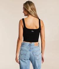 Arkansas Razorbacks Corset Cropped Tank Top