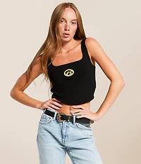 HYPE AND VICE Iowa Hawkeyes Cropped Tank Top