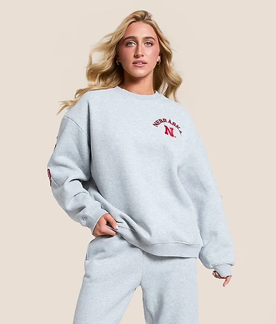 Nebraska Huskers Oversized Pullover