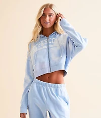 Cropped Zip Up Hoodie
