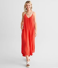 Flowy Wide Leg Cropped Jumpsuit
