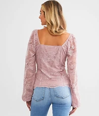 Floral Lace Corset Top