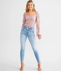 Floral Lace Corset Top