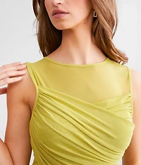 Ruched Surplice Tank Top