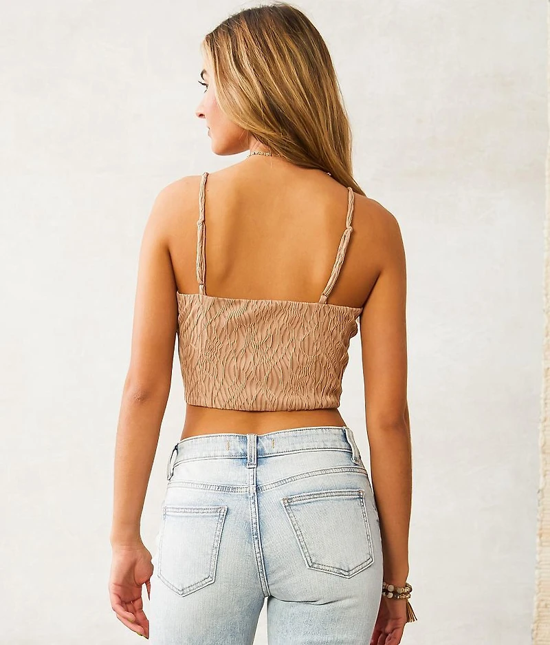 Textured Corset Tank Top