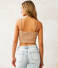 Textured Corset Tank Top