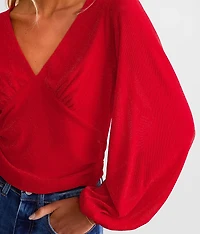 Metallic Cropped Top