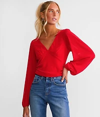 Metallic Cropped Top