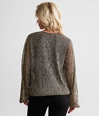 Surplice Metallic Top