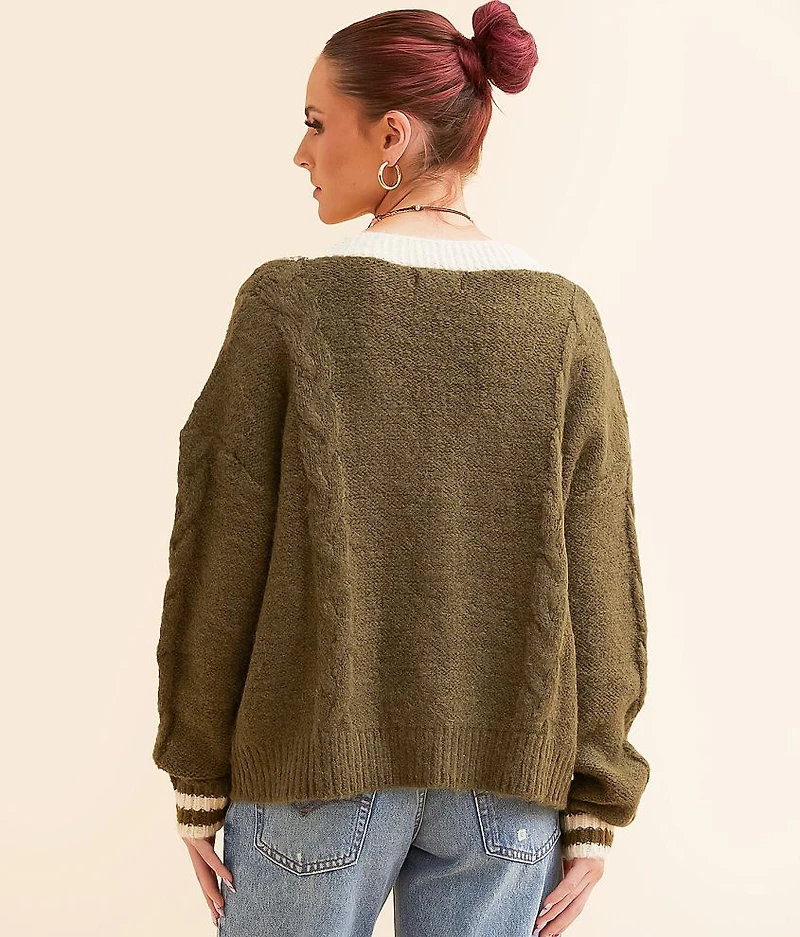 Eyelash Cardigan Sweater