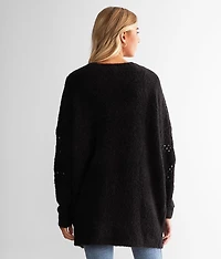 Pointelle Cardigan Sweater