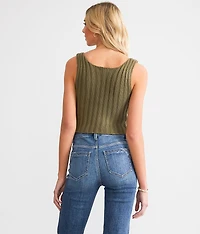 Chunky Ribbed Sweater Tank Top