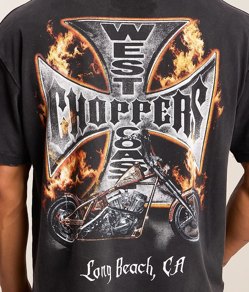 Wrapped Flames Choppers T-Shirt