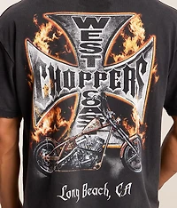 Wrapped Flames Choppers T-Shirt